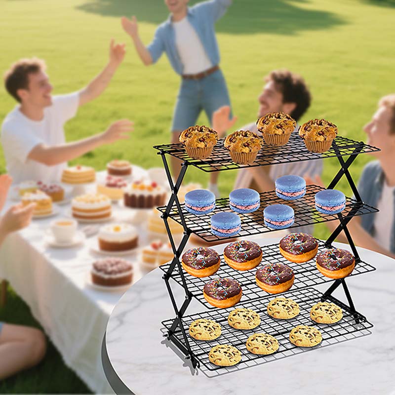 3/4-Tier Collapsible Cooling Rack for Baking