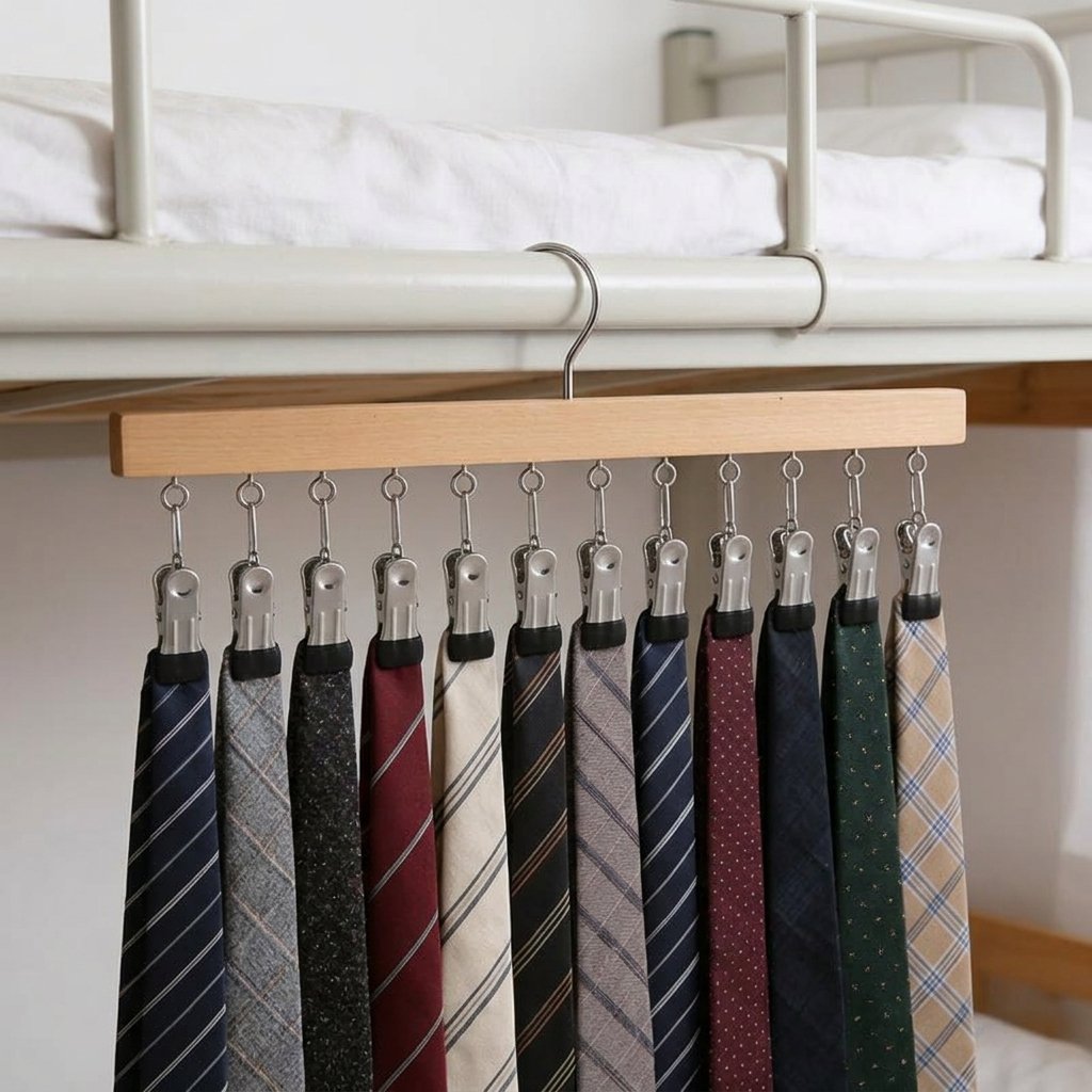 🏆 Oltre 50.000 venduti! 🌿✨Organizzatore girevole per armadio PureWood - Soluzione salvaspazio verticale e antipiega per riporre i vestiti 👖