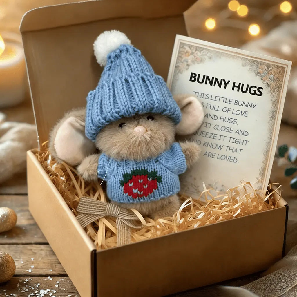 🎉Special Sale🐇Handmade Mini Bunny Hug Cute Easter Gift🎁