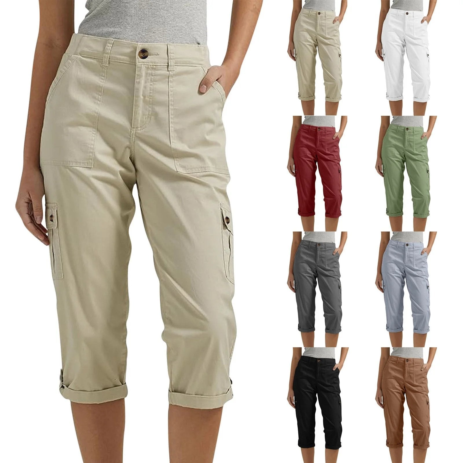 🔥Women's High Elasticity Multi-pocket Casual Shorts