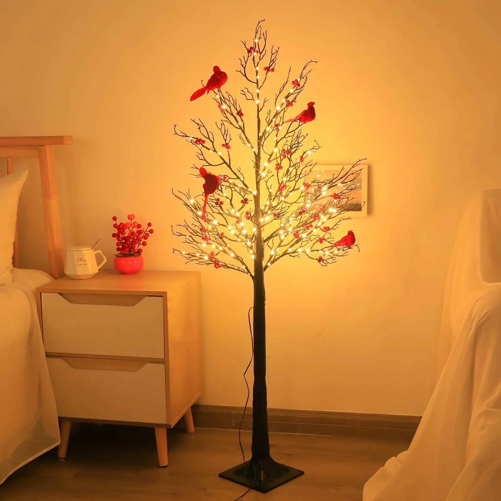 🔥HOT SALE🔥 ✨ 2026 Vintage Glowing Cardinal Tree
