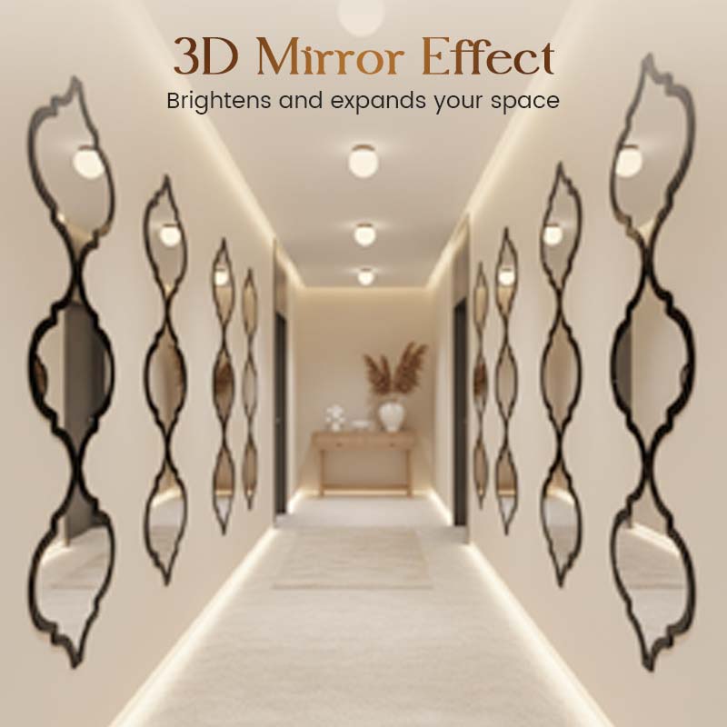 🔥🔥12PCS 3D Acrylic Mirror Rhombus Wall Stickers