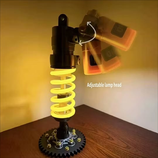 🎁🔥Ohlins Inspired Suspension Shock Absorber Lamp - Adjustable LED Light for Gamers & Car Enthusiasts