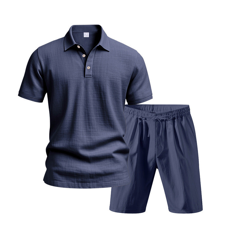 📢📢⏰Men's Casual Top & Shorts 2-Piece Set