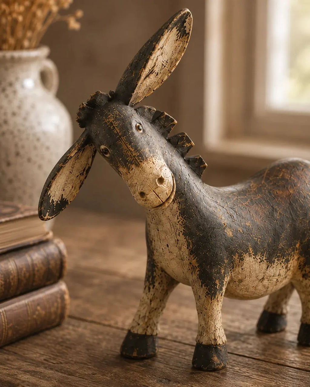 🔥HOT SALE🔥💯  Rustic Donkey Figurine for Farmhouse Decor