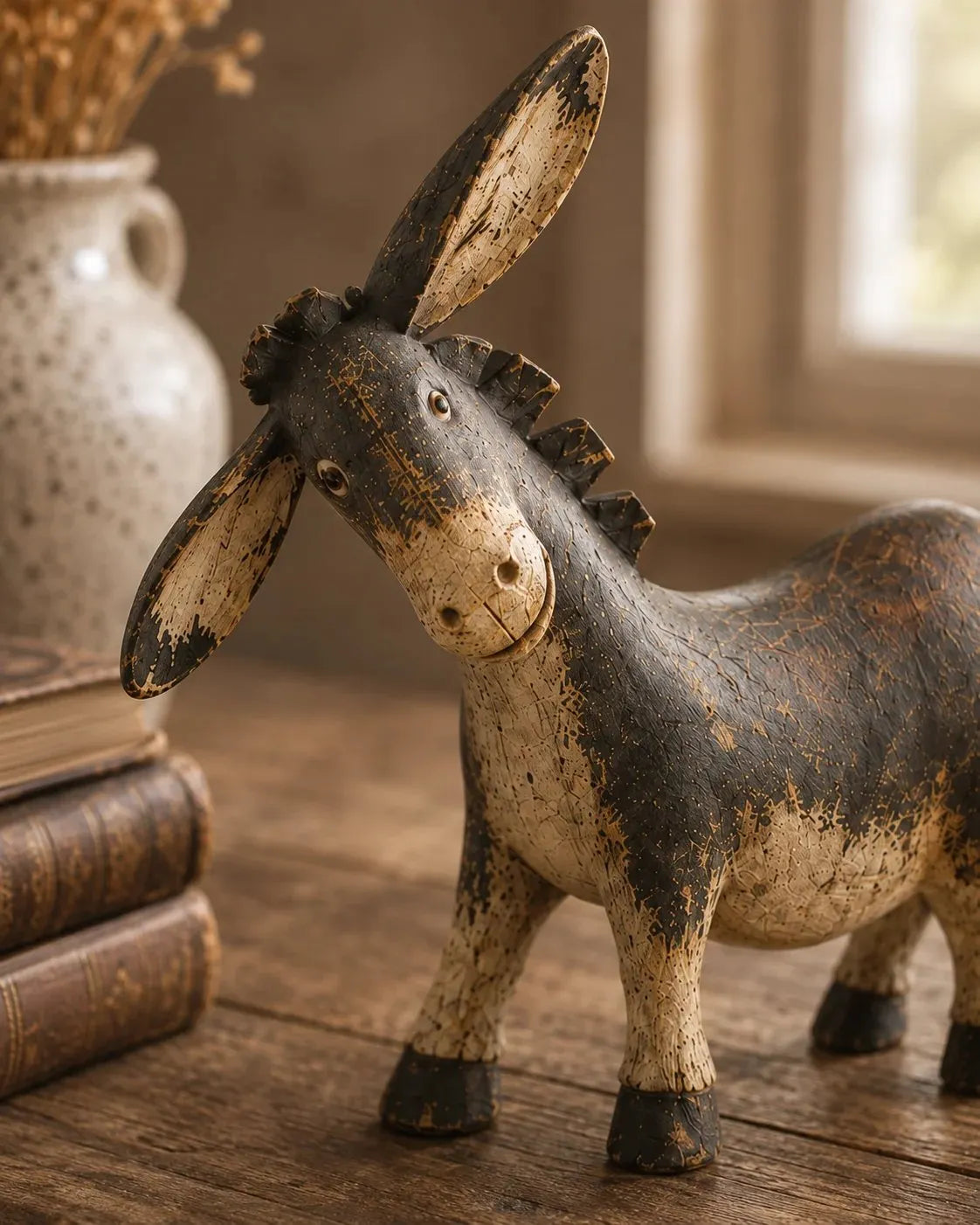 🔥HOT SALE🔥💯  Rustic Donkey Figurine for Farmhouse Decor