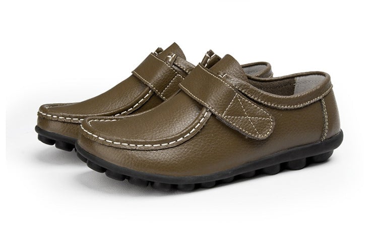Leather Flat Non-slip  Nurse Shoes