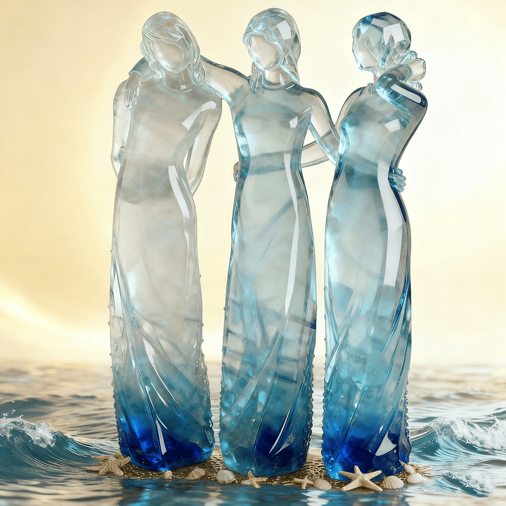 💖🔥Sisters by My Side, Celebrates Friendships Three Sisters Sculpture