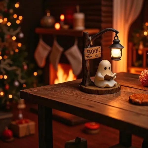 🔥- Cute Ghost Reading Lantern - BOO!