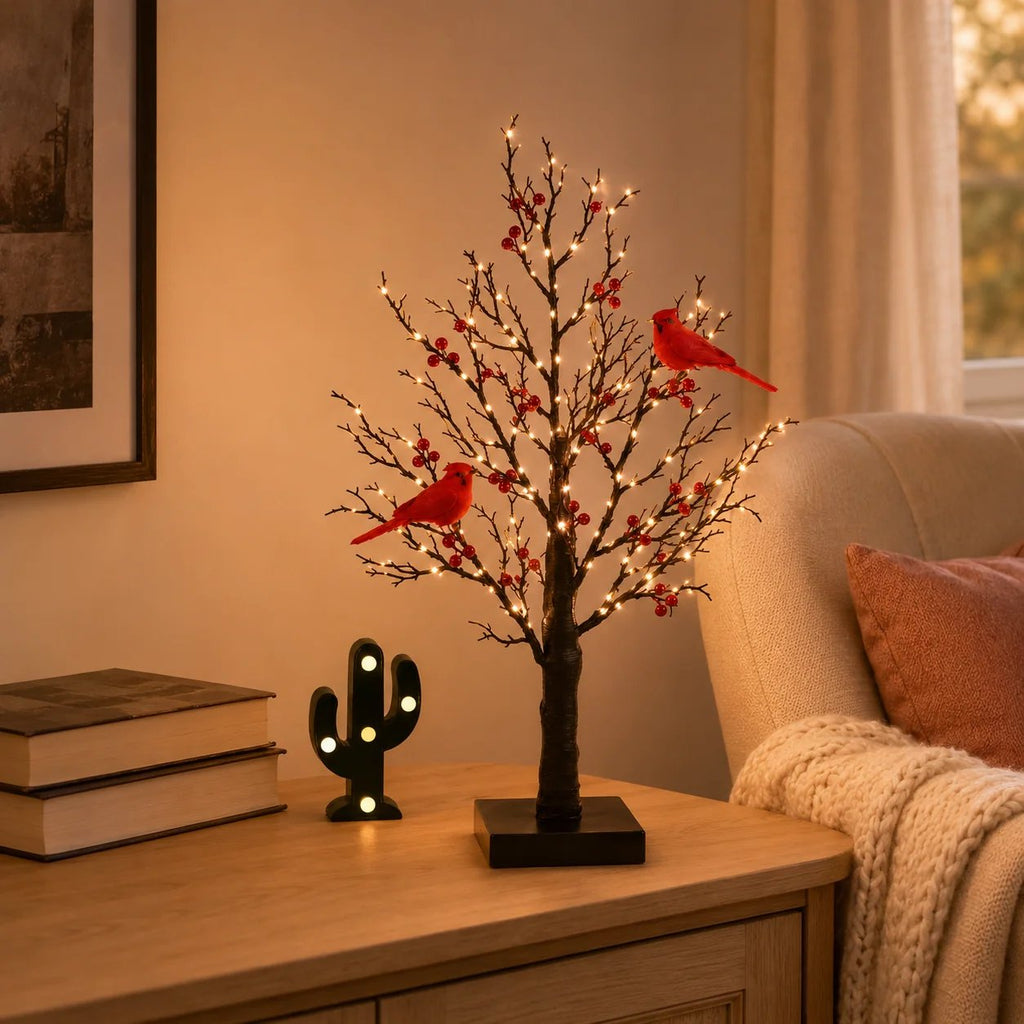 🔥HOT SALE🔥 ✨ 2026 Vintage Glowing Cardinal Tree
