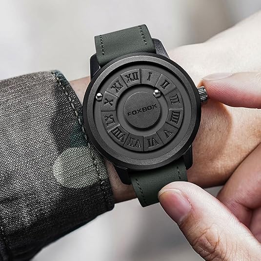 ⏰Last Day Promotion 🏆Cool Watches Roman Numerals Creative Magnetic Levitation Balls Dial Waterproof Quartz Wrist Watches Couple Watch