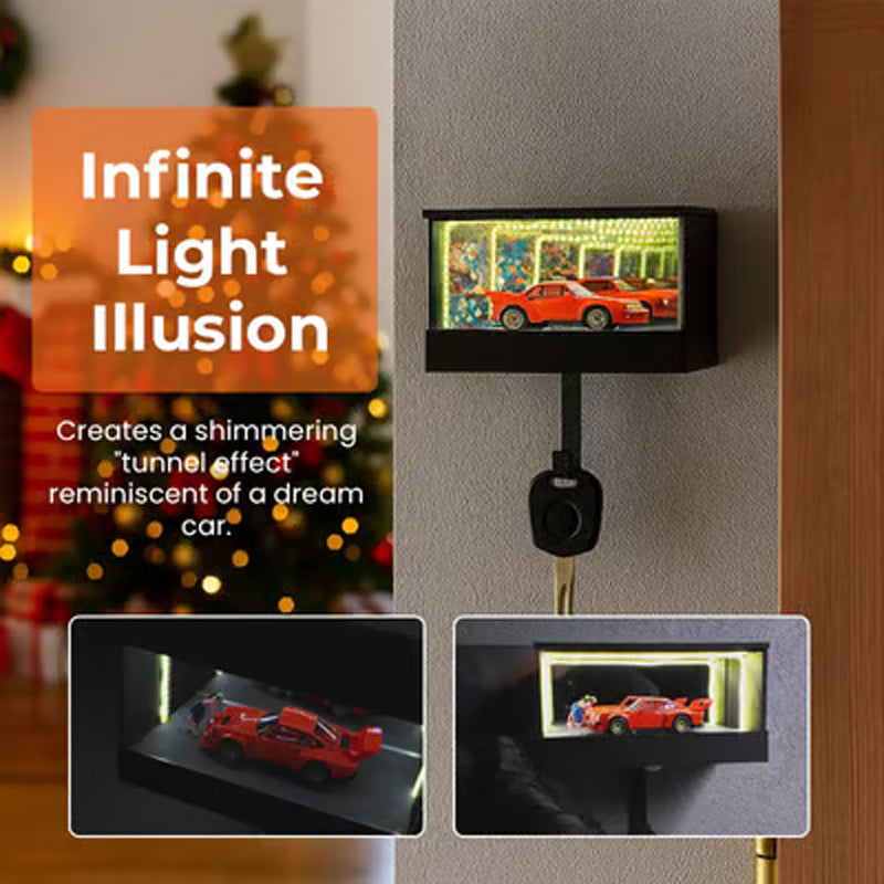 🚗 Infinity Mirror LED Garage Key Holder