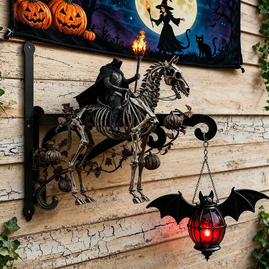 🎉Halloween Decorative Wall Hook - Spooky Outdoor Metal Hanger For Porch & Garden Decor