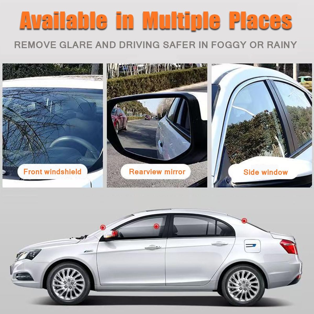 Windshield Oil Film Cleaner – Crystal Clarity for All Car Glass, Rain or Shine!
