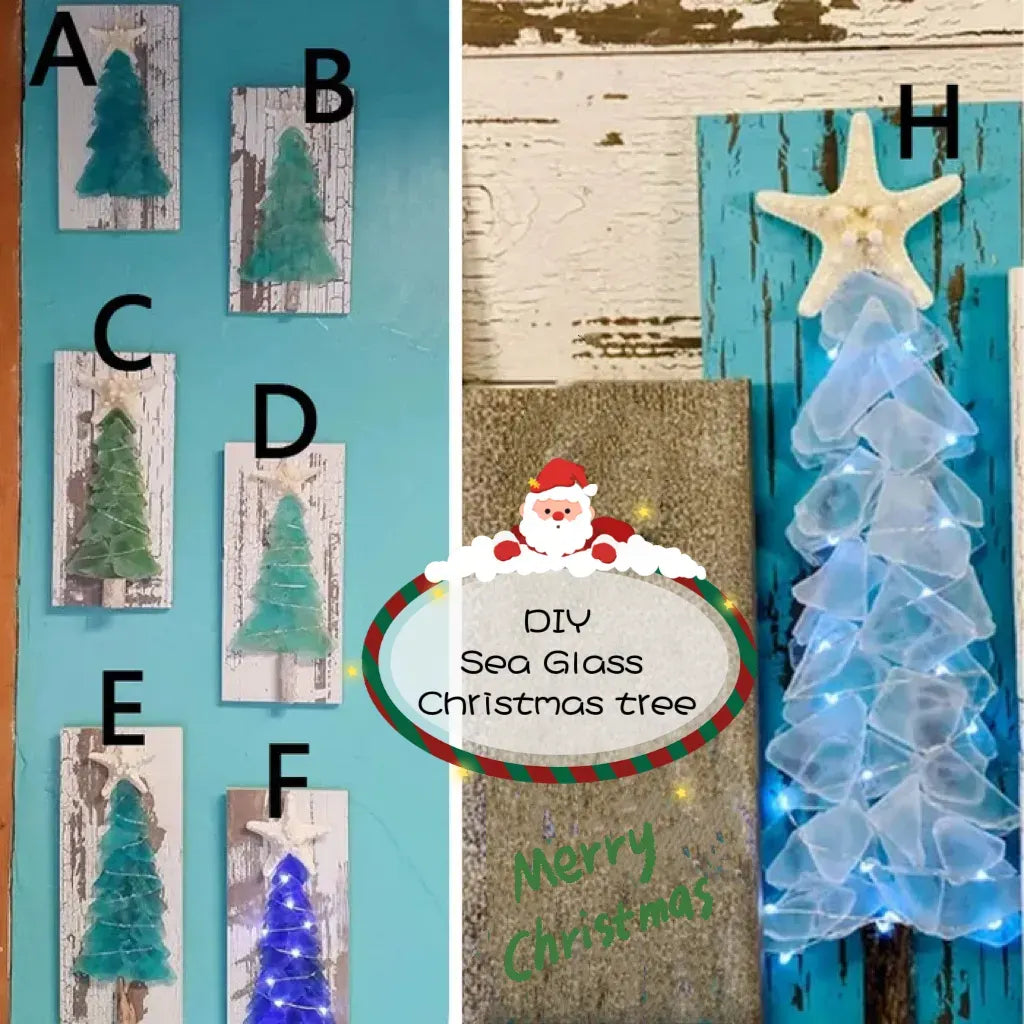🌲🌲DIY Sea Glass Christmas Tree