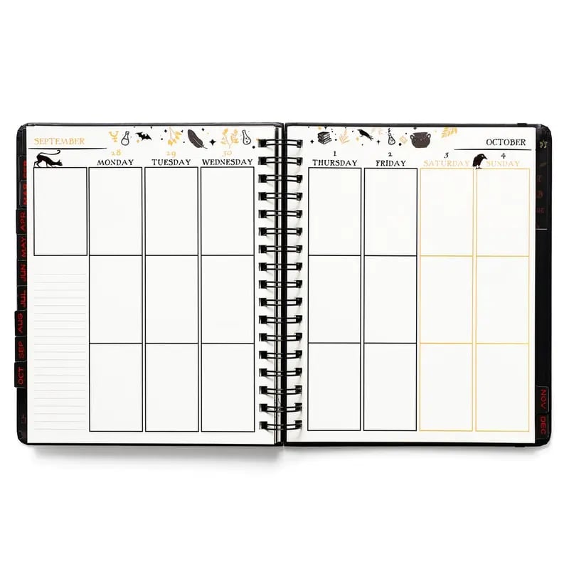 📚🧙‍♀️Waiting for the Night 2026 Weekly Planner🧹HARDCOVER BOOK