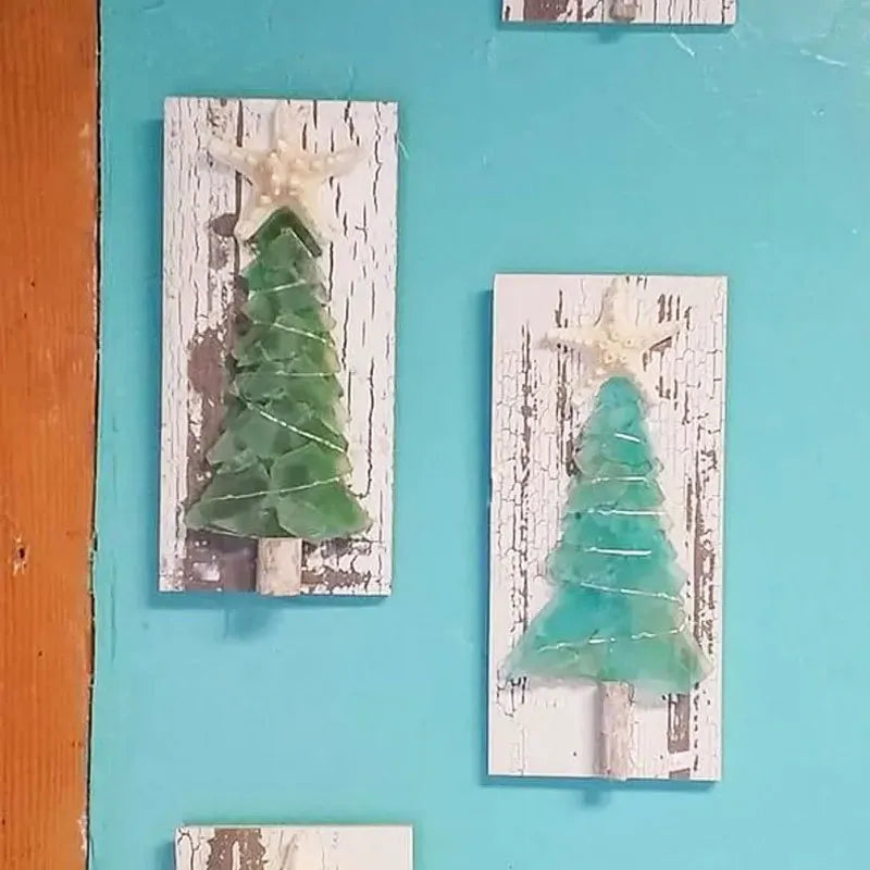 🌲🌲DIY Sea Glass Christmas Tree