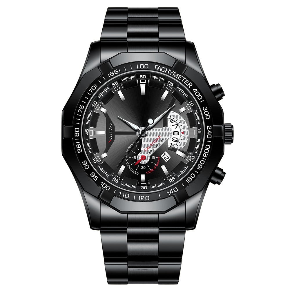 ⌚47 mm multifunctional quartz watch for men✨