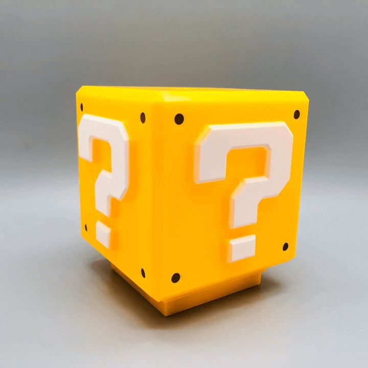 Super Mario Bros LED Question Mark Brick Night Light