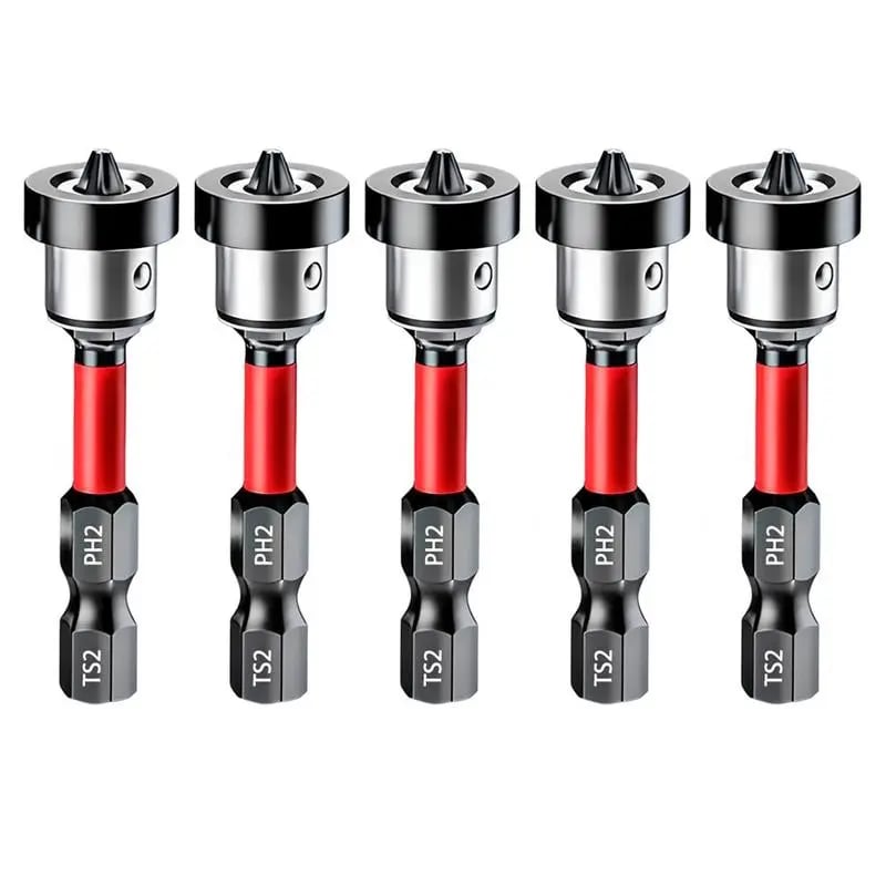 🔩 Drywall Bit Attachment with Depth Stop, PH2 Magnetic Drywall Screwdriver Bits