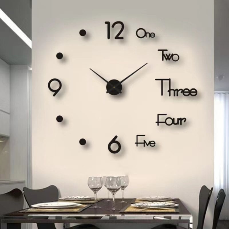 🔥MODERN DIY PUNCH-FREE WALL CLOCK