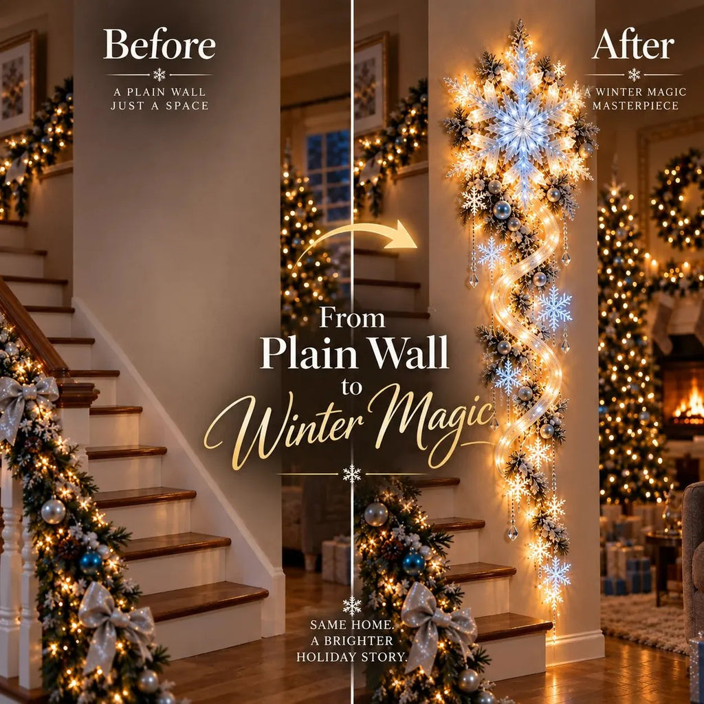 ⭐🔥❄️ Giant Snowflake Blizzard TrailTM- Let the Snowstorm Glow Indoors