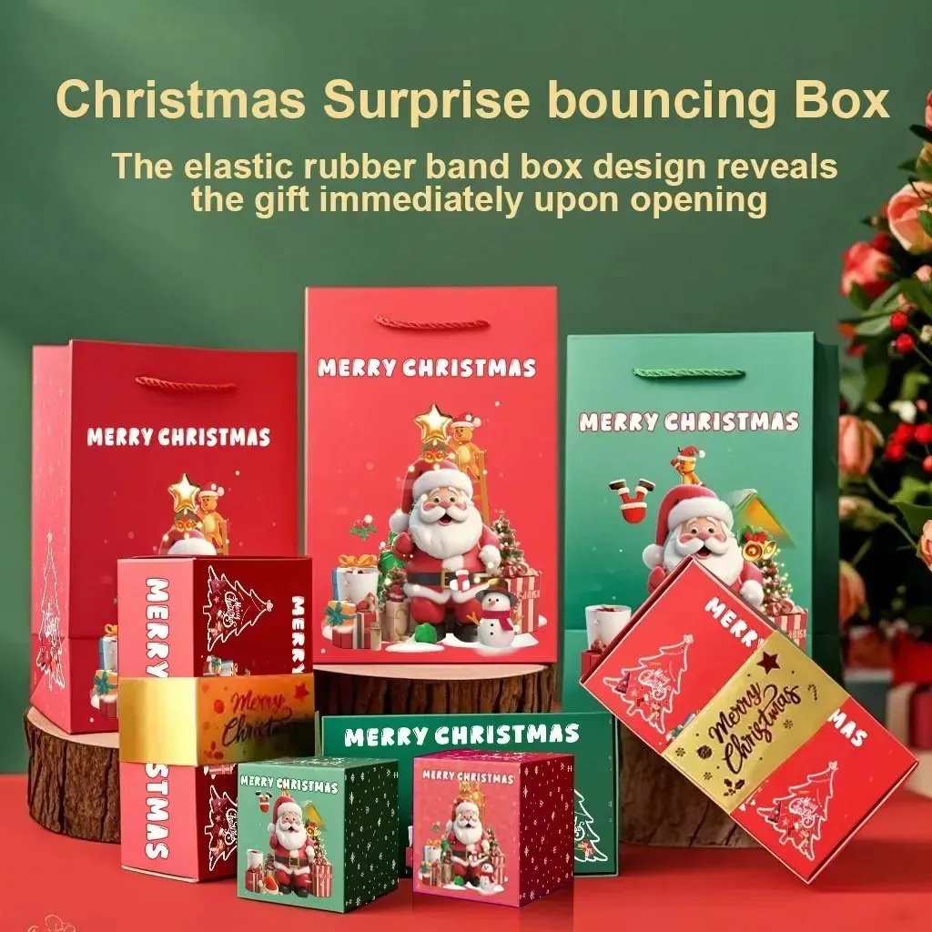 🎁 Surprise Gift Box | Exploding Confetti Gift Box with 6 Flying Cubes, Matching Gift Bag & Hidden Space for Cash, Jewelry or Keepsakes ✨
