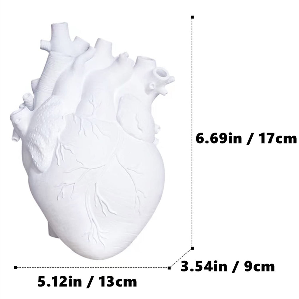 🎃White Heart Irregular Creative Art Vase