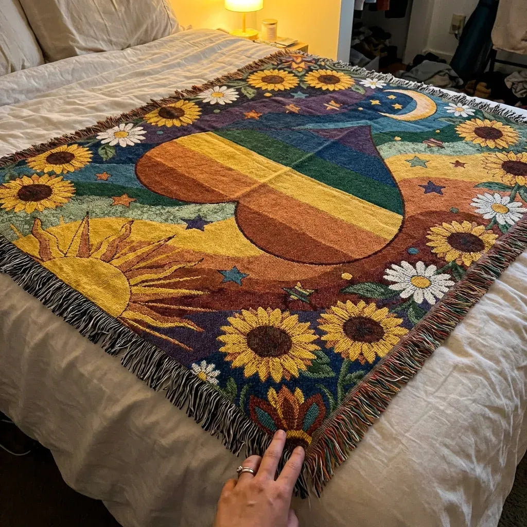 🏳️‍🌈Handmade Woven Pride Blanket | For Belonging, Visibility & Unapologetic Self-Expression
