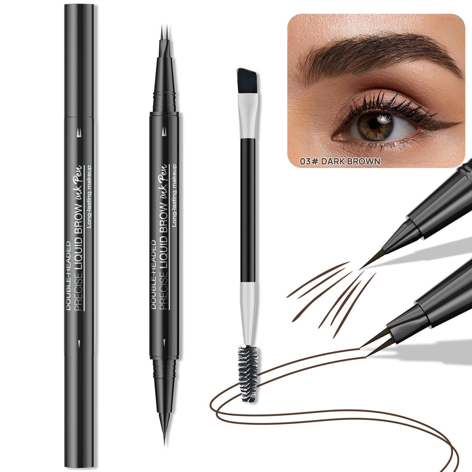 2-in-1 Double-ended Eye Brow Pencils