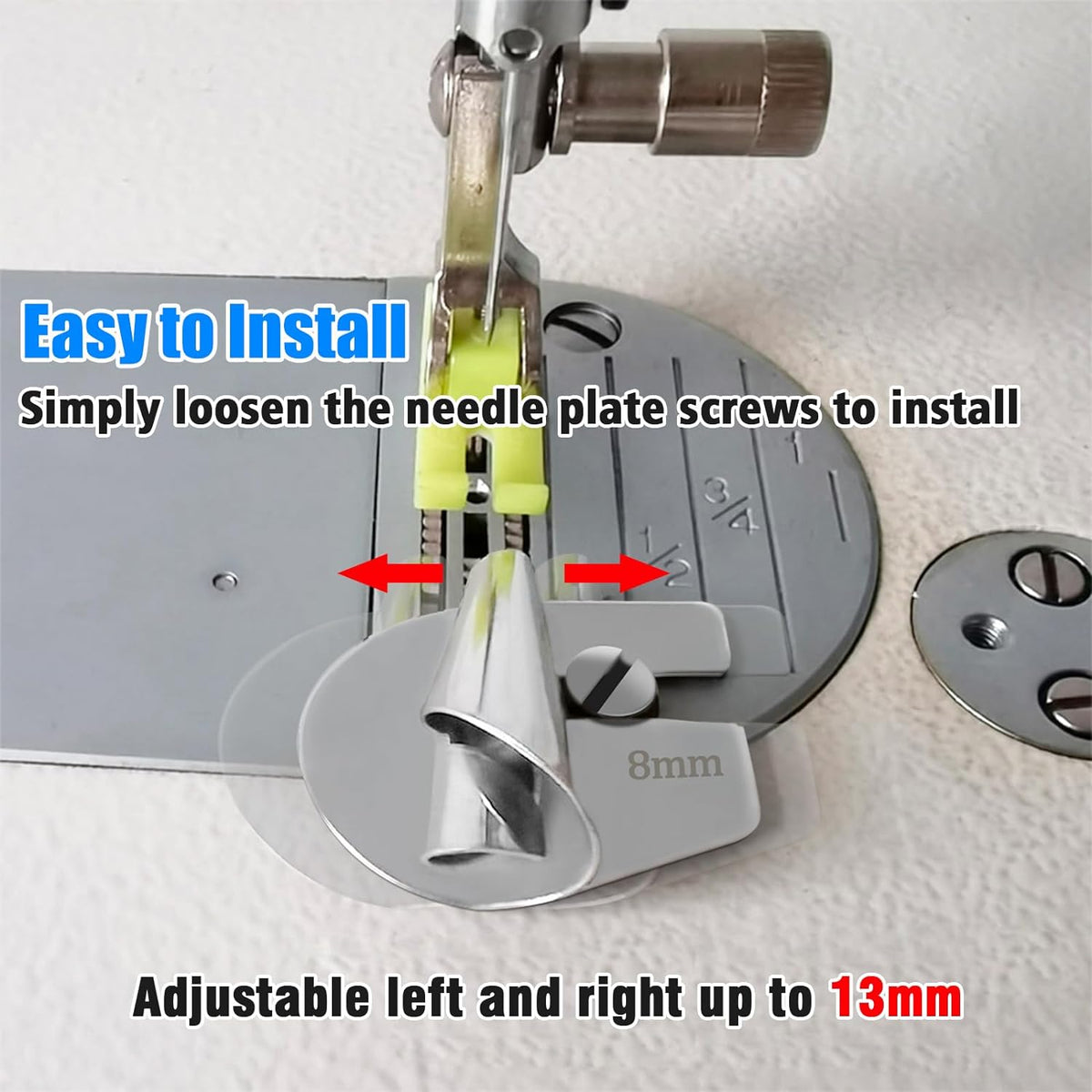 🔥HOT SALE🔥8 PCS Stainless Steel Rolled Hemmer Foot Set | 3mm-10mm Sewing Hemming Guide