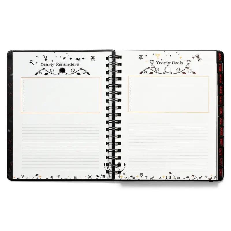 📚🧙‍♀️Waiting for the Night 2026 Weekly Planner🧹HARDCOVER BOOK