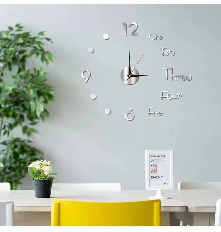 🔥MODERN DIY PUNCH-FREE WALL CLOCK