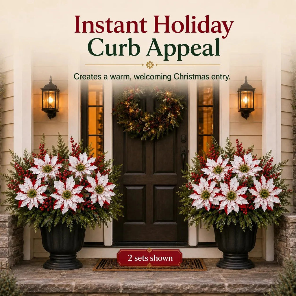 🎉❀🔥Christmas Poinsettia Planter Inserts
