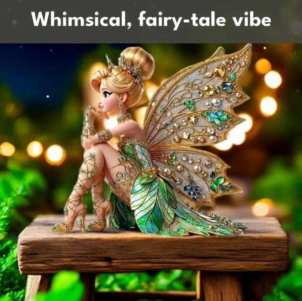 Enchanted Fairy Christmas Figurine (2D)🧚‍♀️
