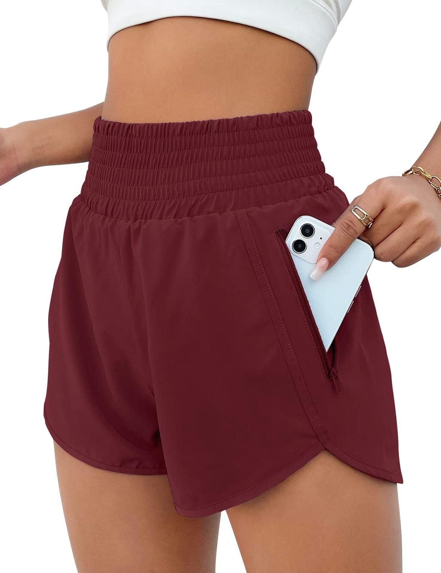 Women's Athletic Shorts High Waisted Running Shorts