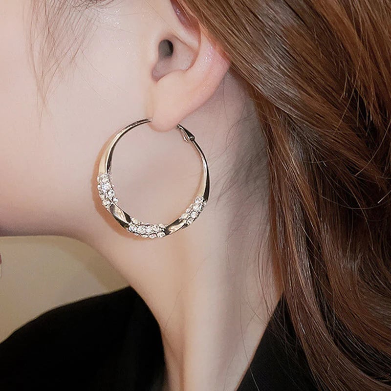 💖Circle Earrings with Zirconia