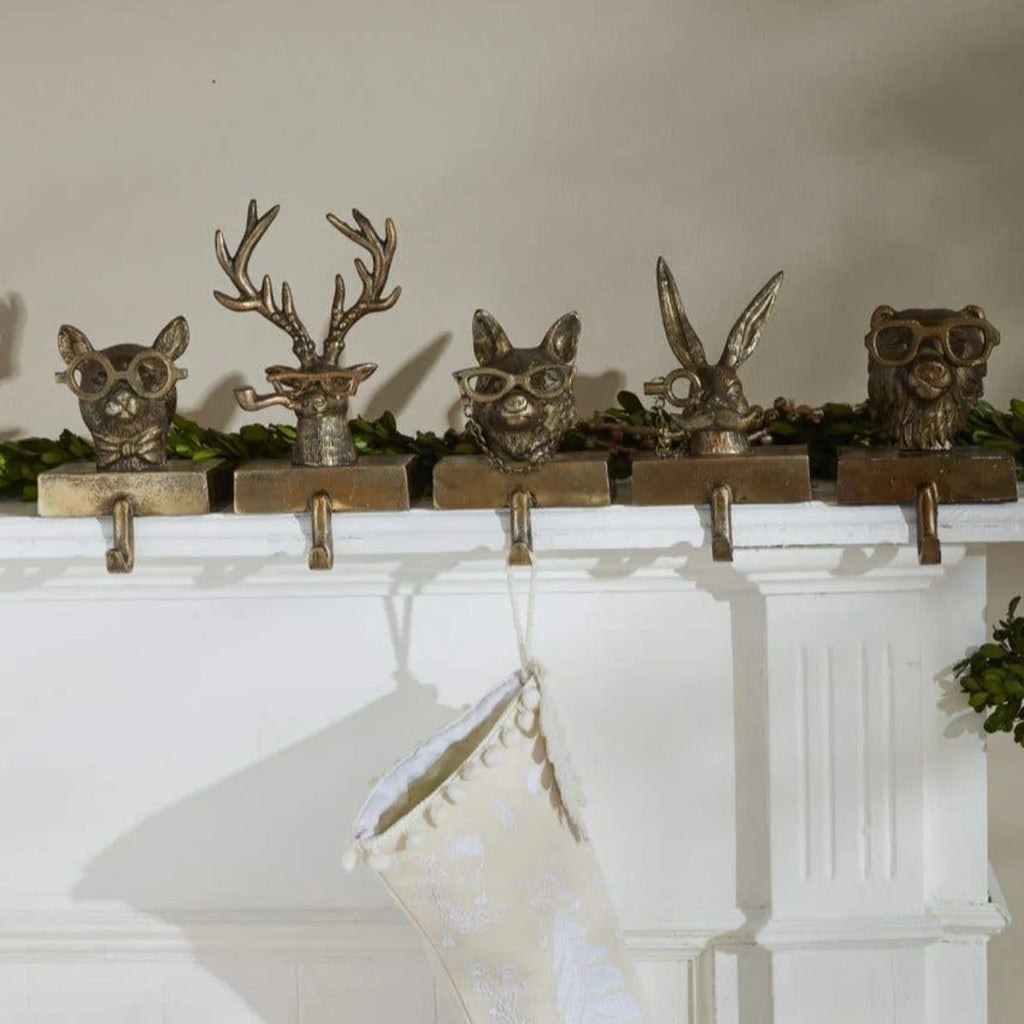 Eric + Eloise Metal Animal Stocking Holders