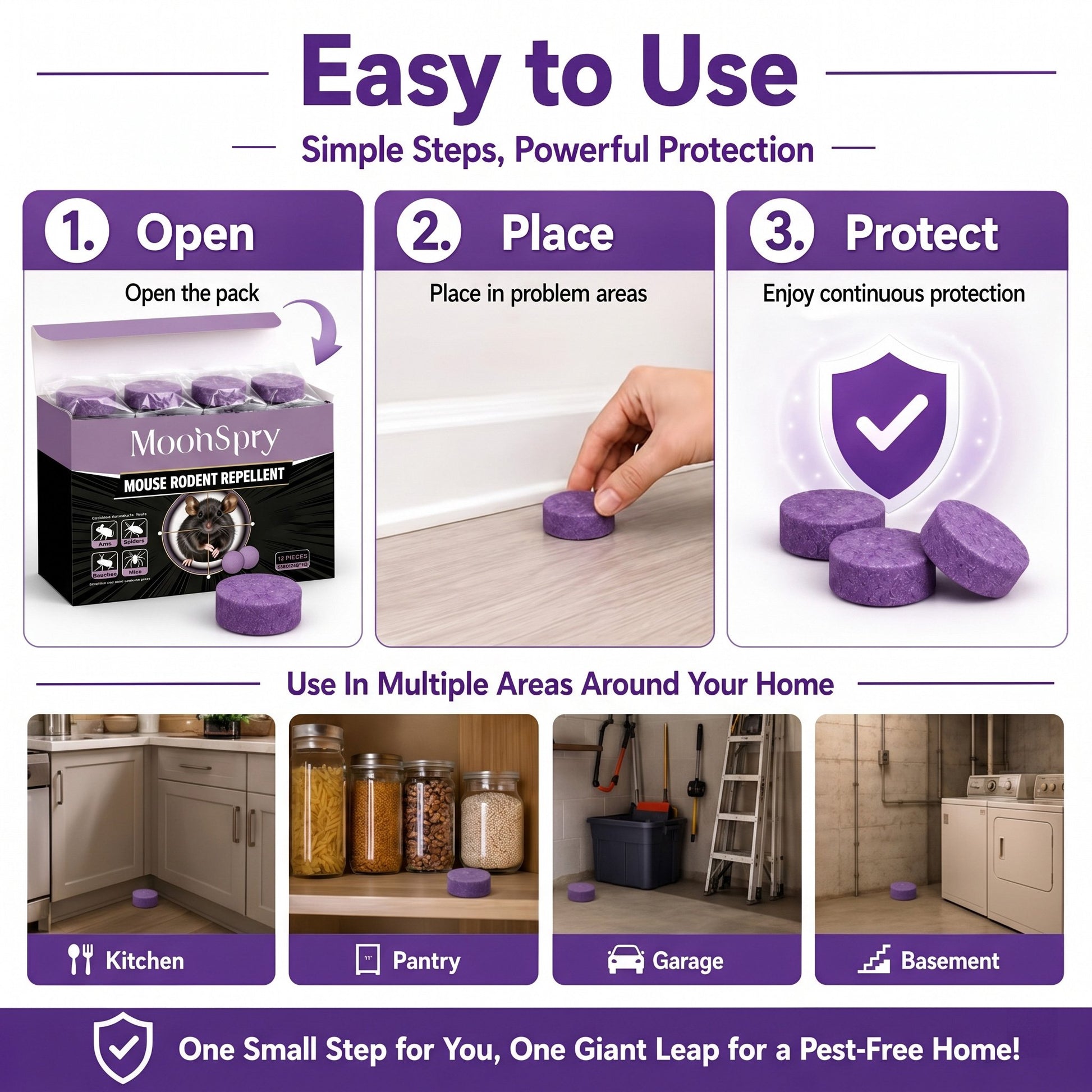 💖12-Pack Rodent Repellent Balls for Home Kitchen Effective Pest Control Solution