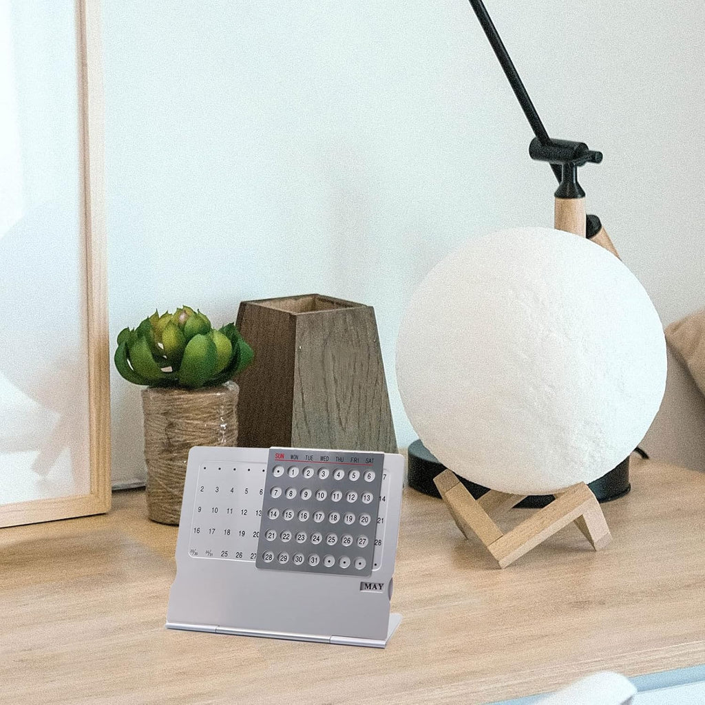 🌟📅 Creative Aluminum Alloy Perpetual Calendar