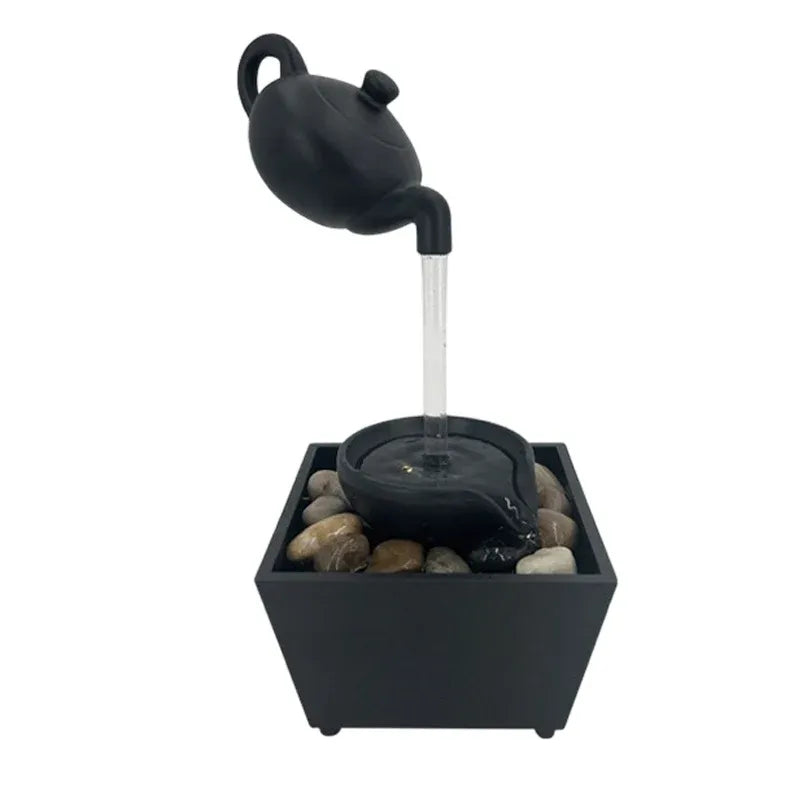 Floating Illusion Teapot Water Fountain Decor