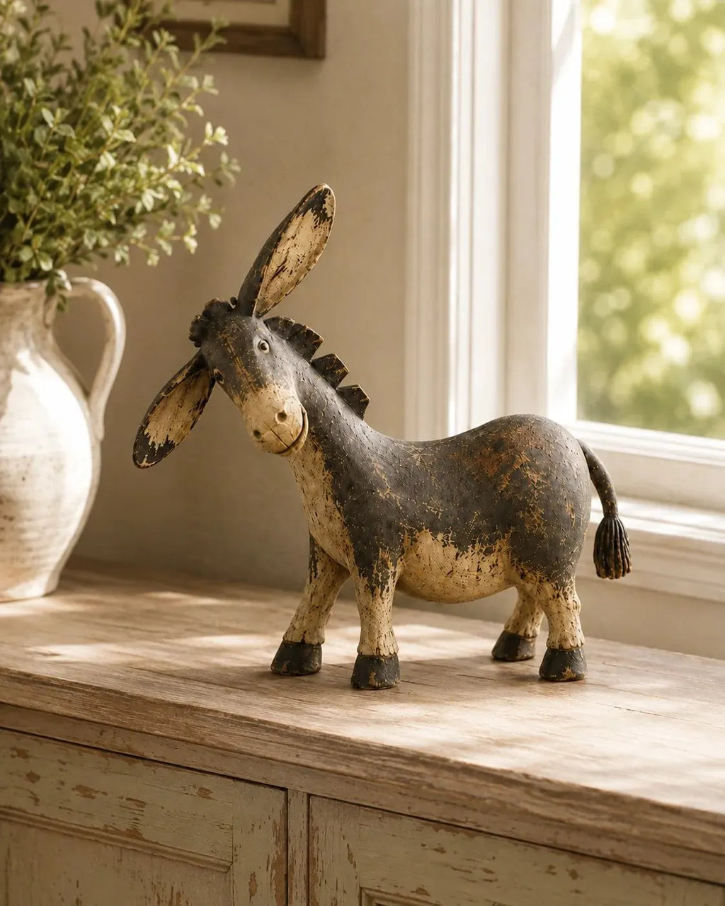 🔥HOT SALE🔥💯  Rustic Donkey Figurine for Farmhouse Decor