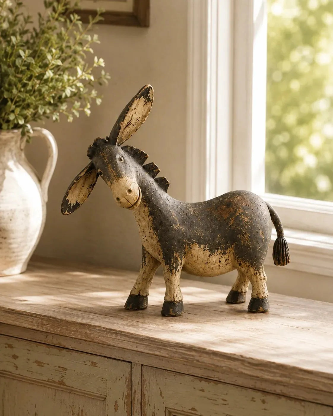 🔥HOT SALE🔥💯  Rustic Donkey Figurine for Farmhouse Decor
