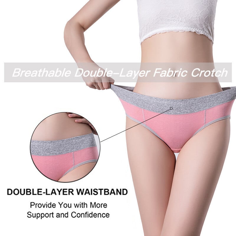 6 PCS 🔥 New Plus Size High Waisted Cotton Panties