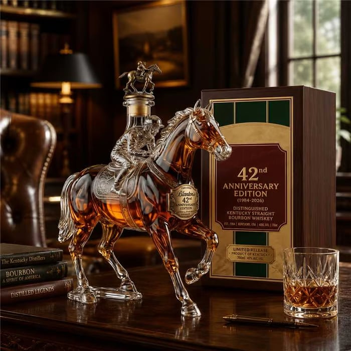 42nd Anniversary Limited Edition Bourbon Whiskey Decanter