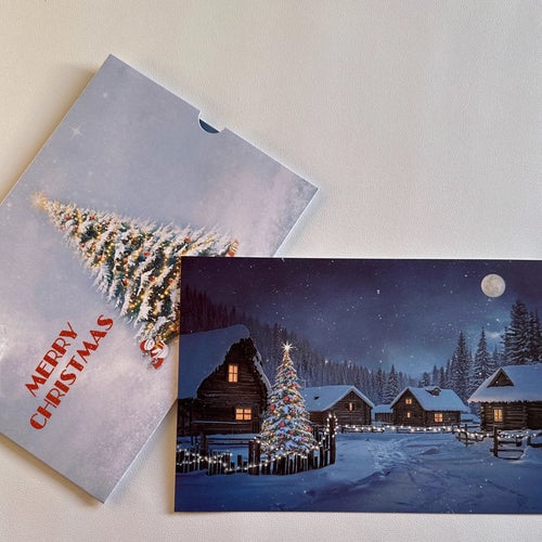 Temperature-controlled Color-changing Christmas Card