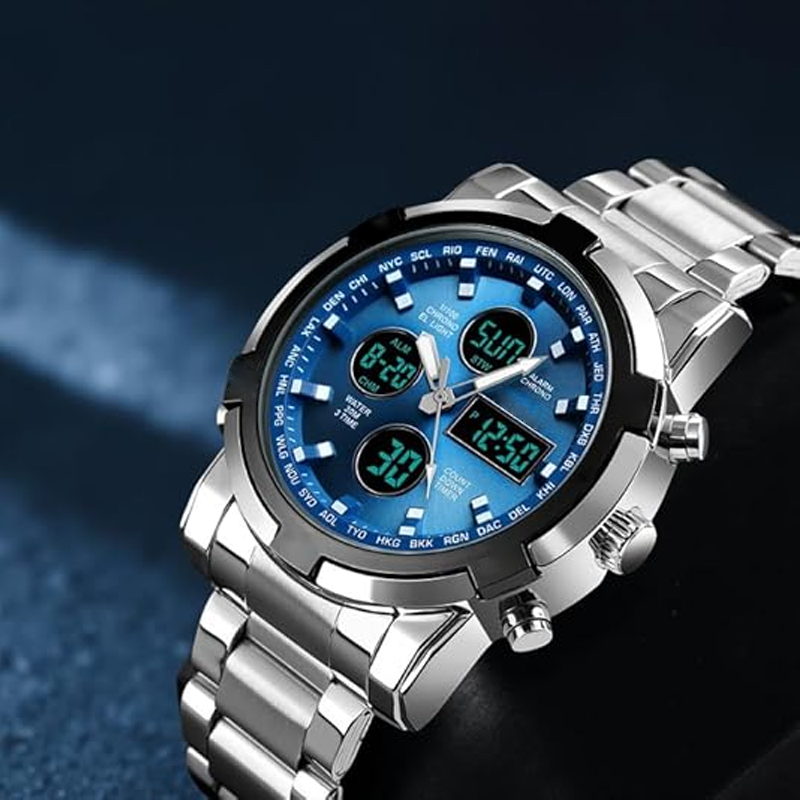 ⌚ Men‘s Military Watch – Analog-Digital Display, Waterproof & Shock-Resistant