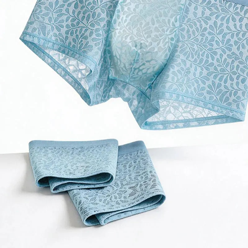 ✨Ultra-Sheer Boxer Briefs – Breathable, 3D Pouch Support & Seamless Comfort