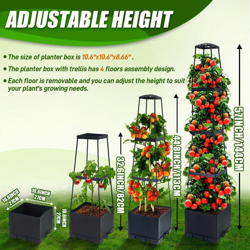 🍅Self-watering tomato planting kit with climbing plant support