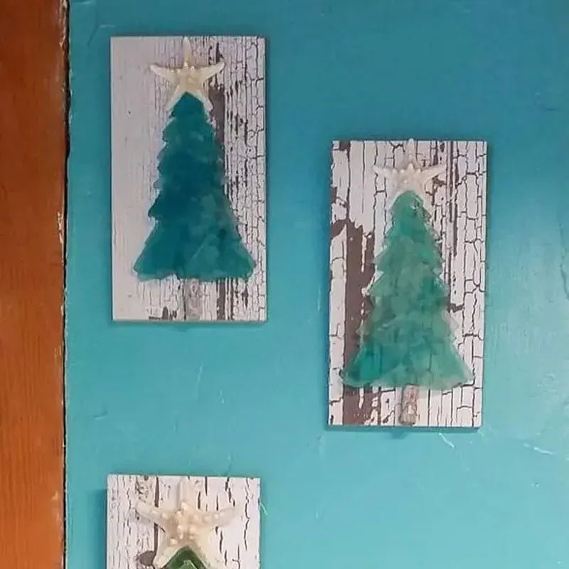 🌲🌲DIY Sea Glass Christmas Tree